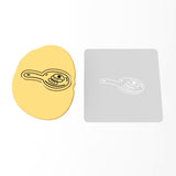 Frying Pan Cookie Cutter | Stamp | Stencil #1