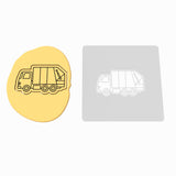Garbage Truck Cookie Cutter | Stamp | Stencil #1