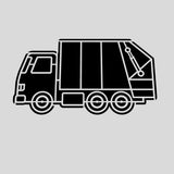 Garbage Truck Cookie Cutter | Stamp | Stencil #1