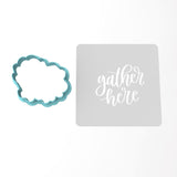 Gather Here Cookie Cutter | Stamp | Stencil #1 Halloween / Fall Cookie Cutter Lady 3 Inch Cupcake/Small Cookie Cutter Only Yes