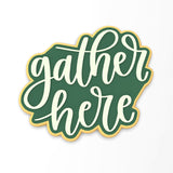 Gather Here Cookie Cutter | Stamp | Stencil #1 Halloween / Fall Cookie Cutter Lady 