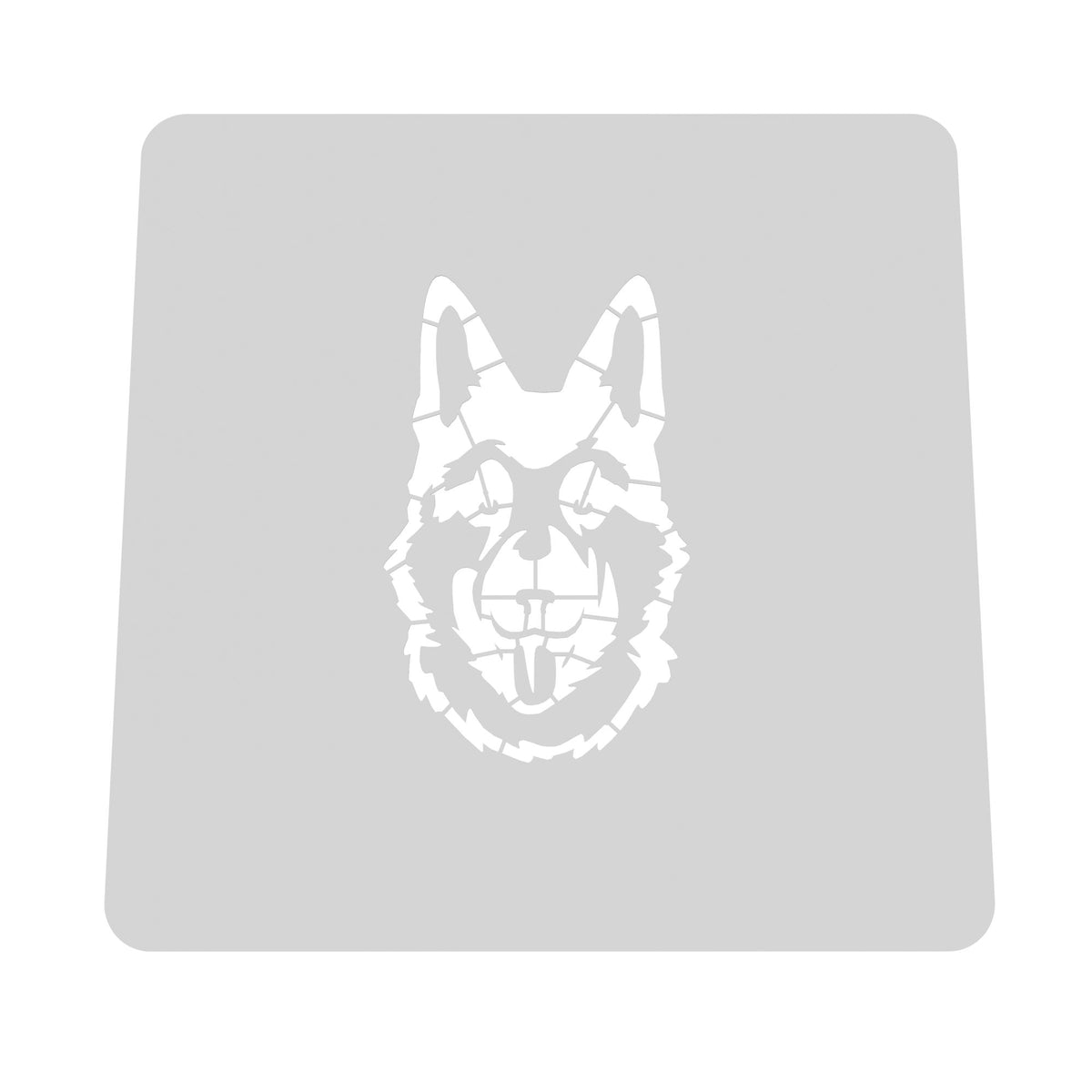 German Shepherd Cookie Cutter | Stamp | Stencil #1 Animals & Dinosaurs Cookie Cutter Lady MINI - 2 Inches (5cm) Stencil ONLY 