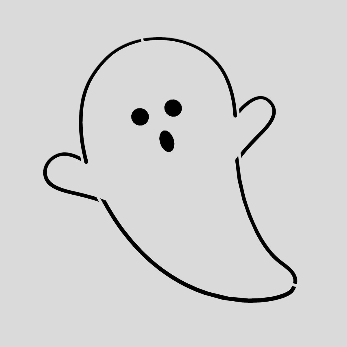 Ghost Cookie Cutter | Stamp | Stencil #2