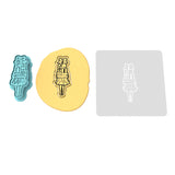 Gift Girl Cookie Cutter | Stamp | Stencil #1