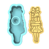 Gift Girl Cookie Cutter | Stamp | Stencil #1