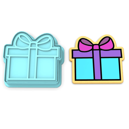 Gift Present Cookie Cutter | Stamp | Stencil #1