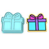 Gift Present Cookie Cutter | Stamp | Stencil #1