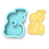 Gingerbread Beer Bong Cookie Cutter | Stamp | Stencil #1