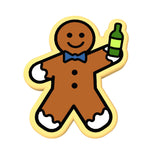 Gingerbread Beer Cookie Cutter | Stamp | Stencil #1