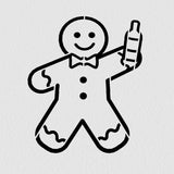 Gingerbread Beer Cookie Cutter | Stamp | Stencil #1