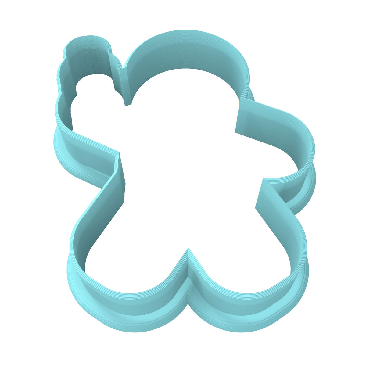 Gingerbread Beer Cookie Cutter | Stamp | Stencil #1