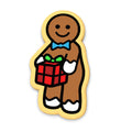 Gingerbread Dick in a Box Cookie Cutter | Stamp | Stencil #1