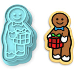 Gingerbread Dick in a Box Cookie Cutter | Stamp | Stencil #1