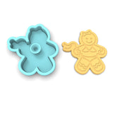 Gingerbread Dominatrix Cookie Cutter | Stamp | Stencil #1