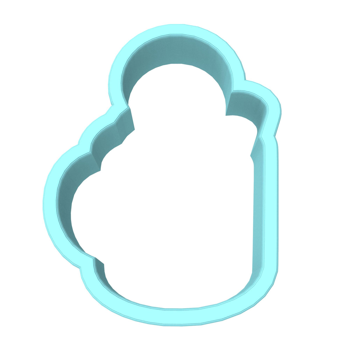 Gingerbread Hot Coco Tub Cookie Cutter | Stamp | Stencil #1