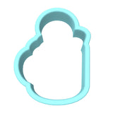Gingerbread Hot Coco Tub Cookie Cutter | Stamp | Stencil #1