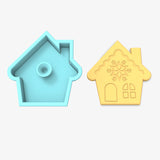 Gingerbread House Cheers Cookie Cutter | Stamp | Stencil #2