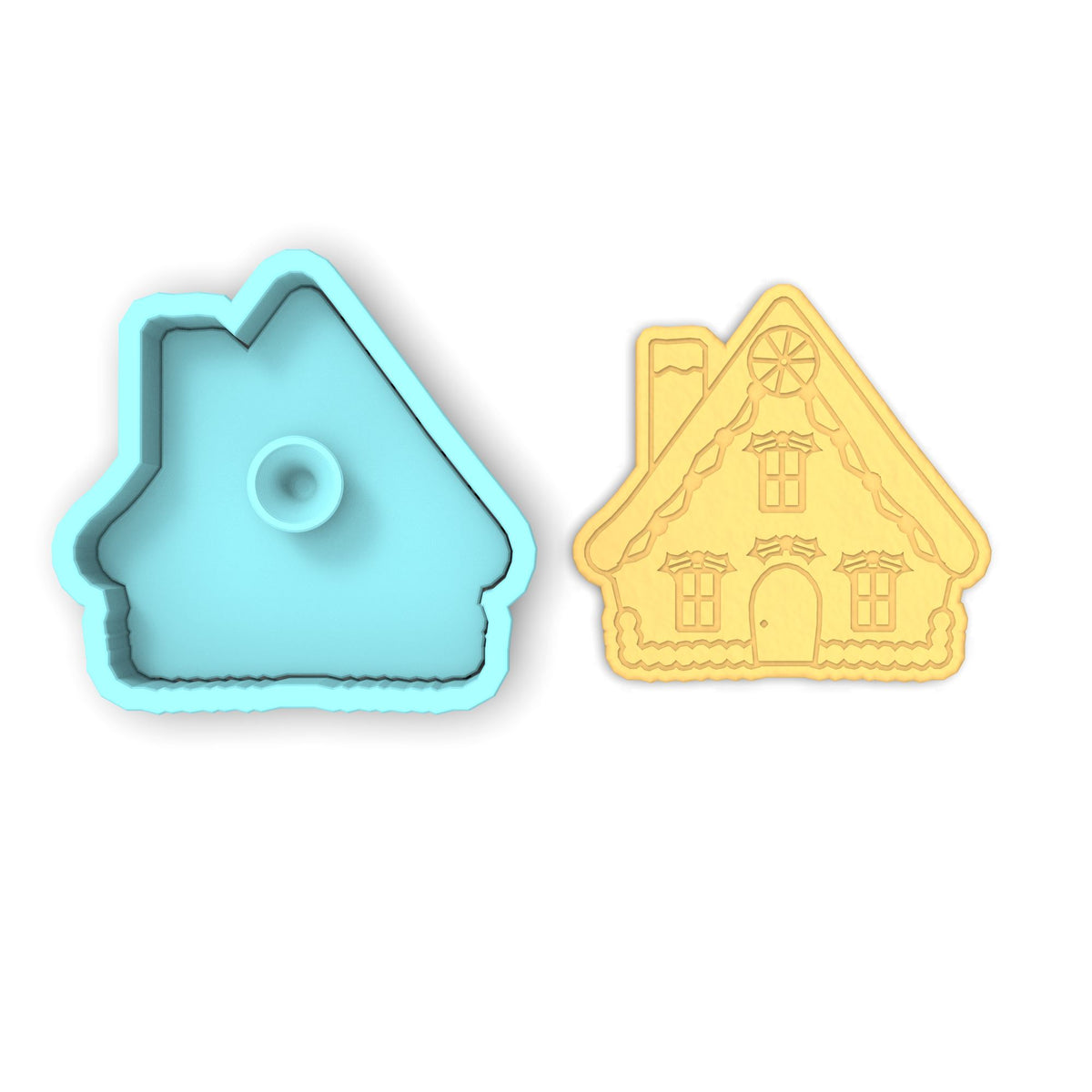 Gingerbread House Cookie Cutter + Imprint