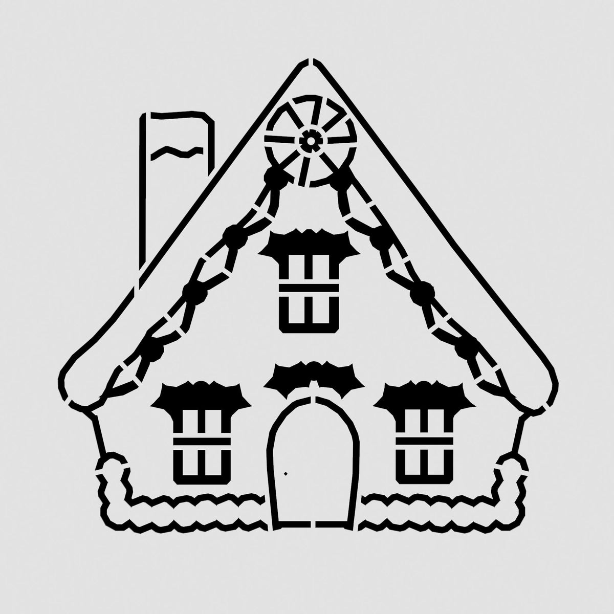 Gingerbread House Cookie Cutter + Imprint