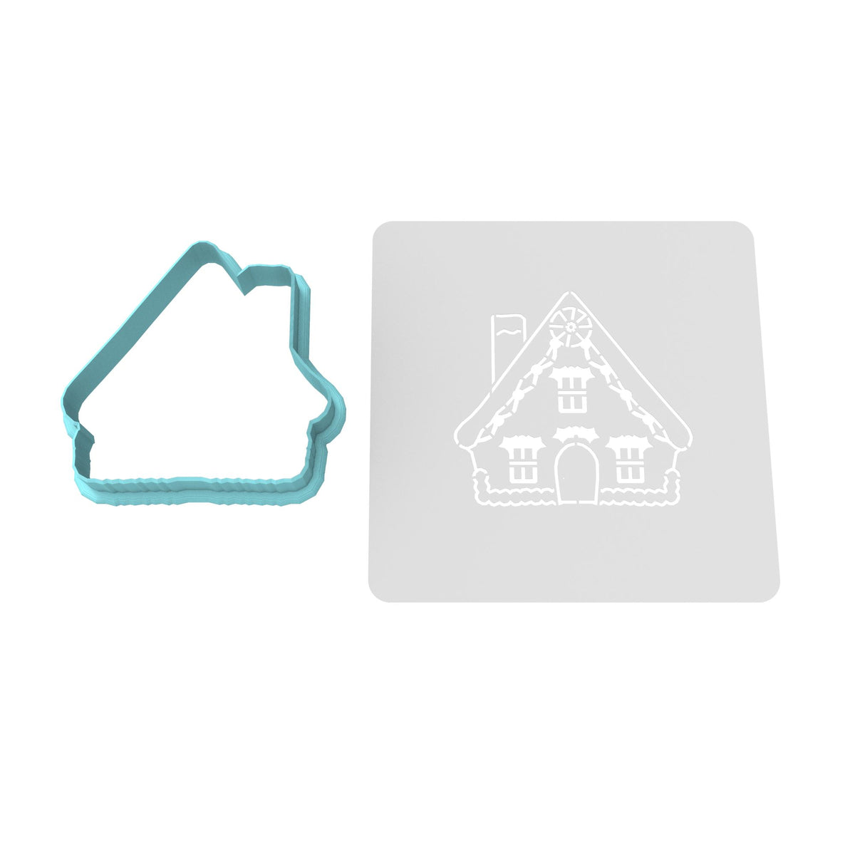 Gingerbread House Cookie Cutter + Imprint