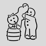 Gingerbread Kegstand Cookie Cutter | Stamp | Stencil #1