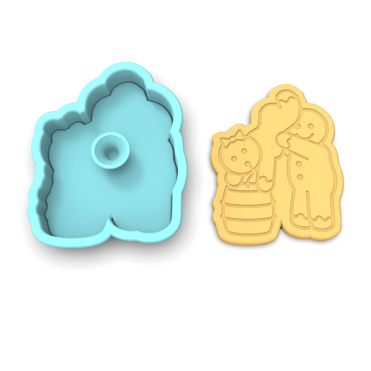 Gingerbread Kegstand Cookie Cutter | Stamp | Stencil #1