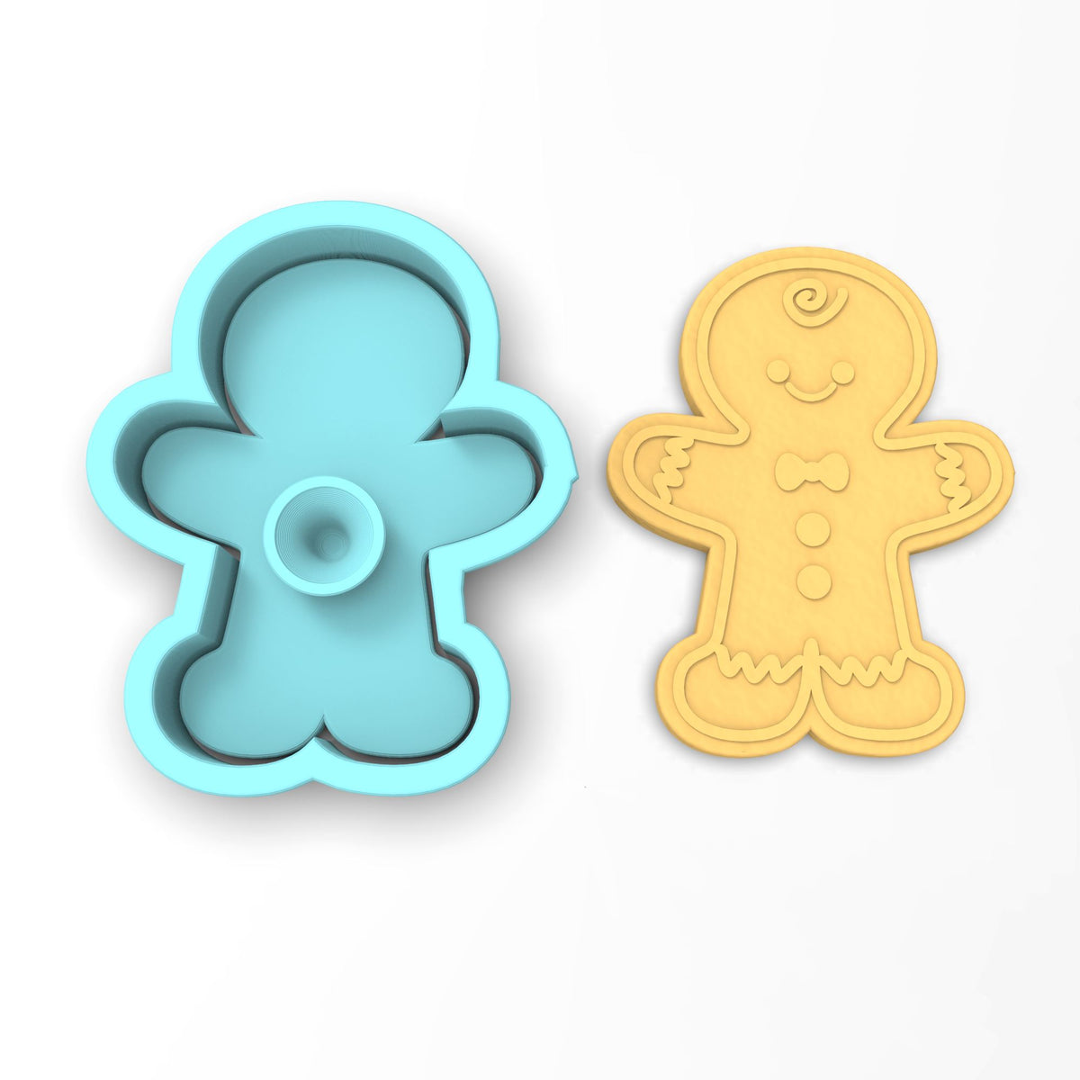 Gingerbread Man Cookie Cutter | Stamp | Stencil #1 Xmas / Winter / NYE Cookie Cutter Lady 