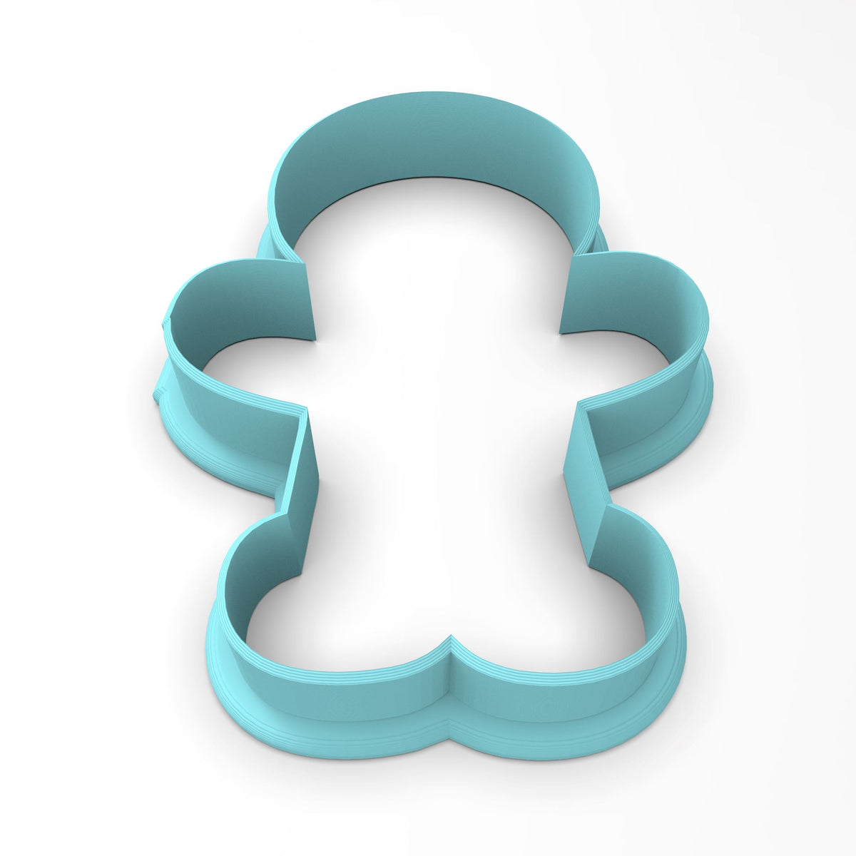 Gingerbread Man Cookie Cutter | Stamp | Stencil #1 Xmas / Winter / NYE Cookie Cutter Lady 2 Inch Small Cupcake Cutter Only No