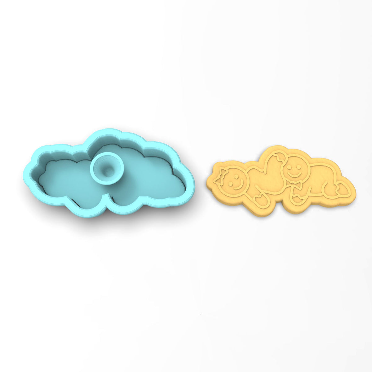 Gingerbread Sex Cunnilingus Cookie Cutter | Stamp | Stencil #2