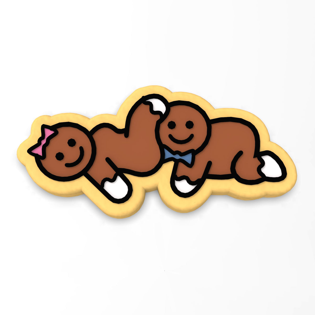 Gingerbread Sex Cunnilingus Cookie Cutter | Stamp | Stencil #2