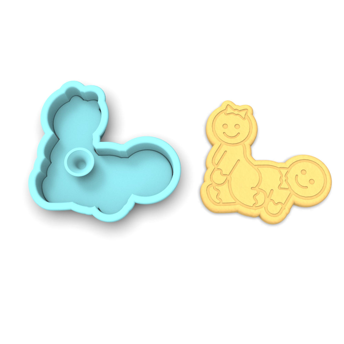 Gingerbread Sex Reverse Cowgirl Cookie Cutter | Stamp | Stencil #1