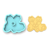 Gingerbread Sex Threesome Cookie Cutter | Stamp | Stencil #1
