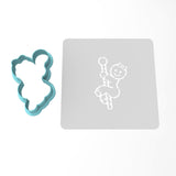 Gingerbread Stripper on Pole Cookie Cutter | Stamp | Stencil #1 Xmas / Winter / NYE Cookie Cutter Lady 2 Inch Small Cupcake Cutter Only Yes