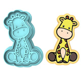Giraffe Cookie Cutter Stamp & Outline #3