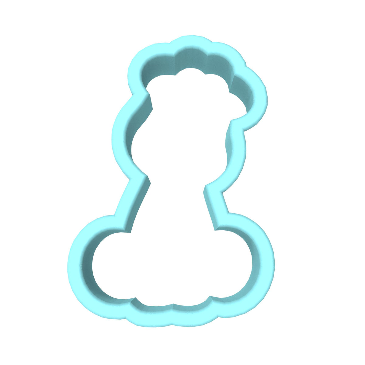 Giraffe Cookie Cutter Stamp & Outline #3