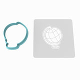 Globe Cookie Cutter | Stamp | Stencil #1