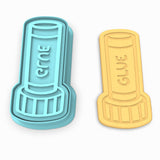 Glue Stick Cookie Cutter | Stamp | Stencil #1