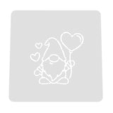 Gnome Balloon Cookie Cutter | Stamp | Stencil #1 Cookie Cutter Lady MINI - 2 Inches (5cm) Stencil ONLY 