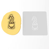 Gnome Cookie Cutter | Stamp | Stencil #3