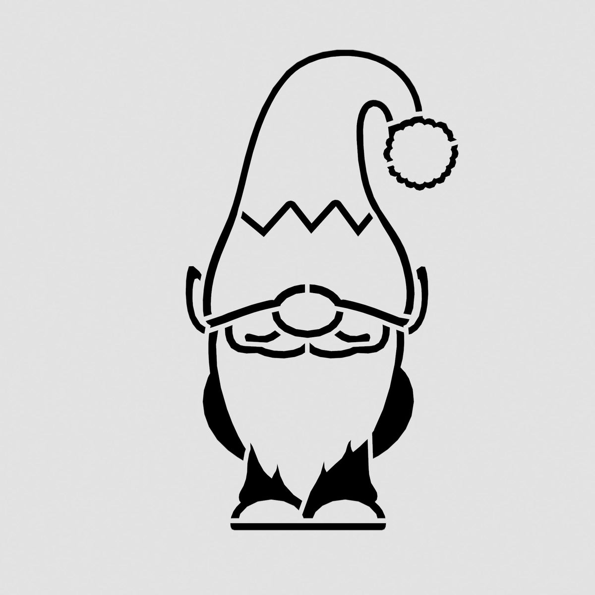 Gnome Elf Cookie Cutter | Stamp | Stencil #1