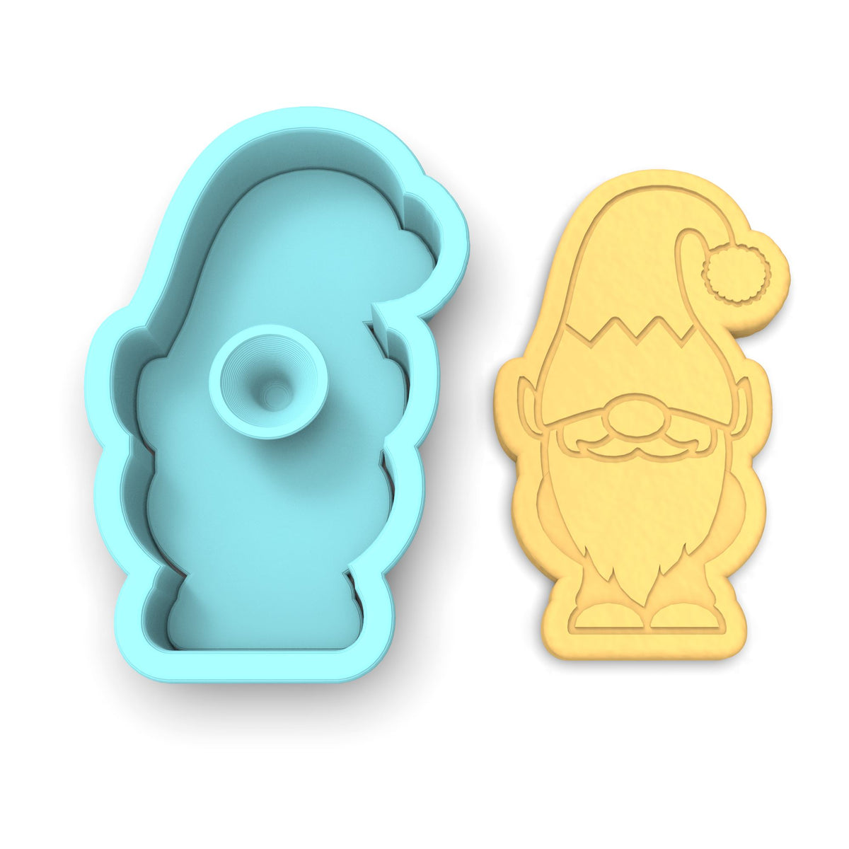 Gnome Elf Cookie Cutter | Stamp | Stencil #1
