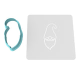 Gnome Head Cookie Cutter | Stamp | Stencil #1