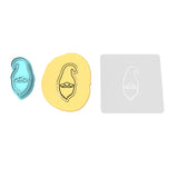 Gnome Head Cookie Cutter | Stamp | Stencil #1