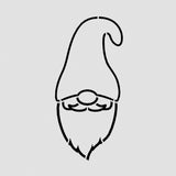 Gnome Head Cookie Cutter | Stamp | Stencil #1