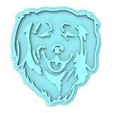 Golden Retriever Cookie Cutter | Stamp | Stencil #1 Animals & Dinosaurs Cookie Cutter Lady MINI - 2 Inches (5cm) Stamp ONLY 