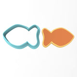 Goldfish Cookie Cutter Outline #1 Miscellaneous Cookie Cutter Lady 5 Inch Jumbo Cookie 