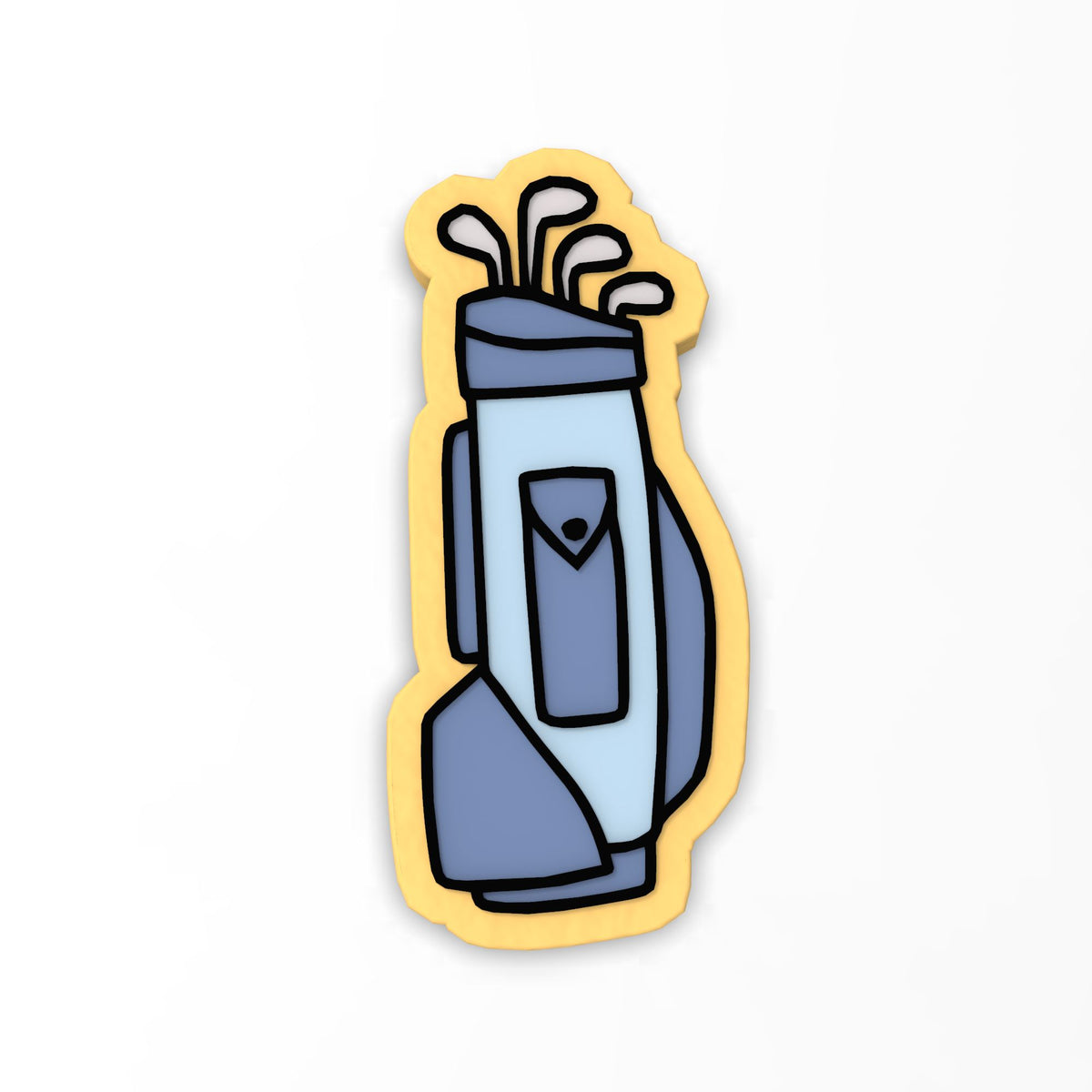 Golf Bag Cookie Cutter | Stamp | Stencil #1