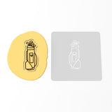Golf Bag Cookie Cutter | Stamp | Stencil #1