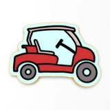 Golf Cart Cookie Cutter | Stamp | Stencil #1