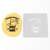 Golf Cookie Cutter | Stamp | Stencil #1